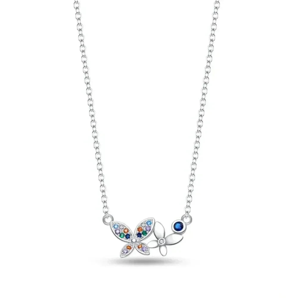 Radiate Timeless Elegance: Round CZ Pendant Necklace (925 Sterling Silver) - Pan004 - Necklaces