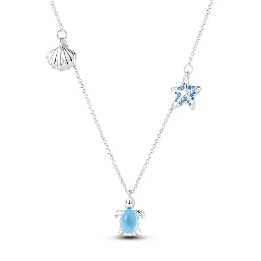 Radiate Timeless Elegance: Round CZ Pendant Necklace (925 Sterling Silver) - Kjn006 - Necklaces