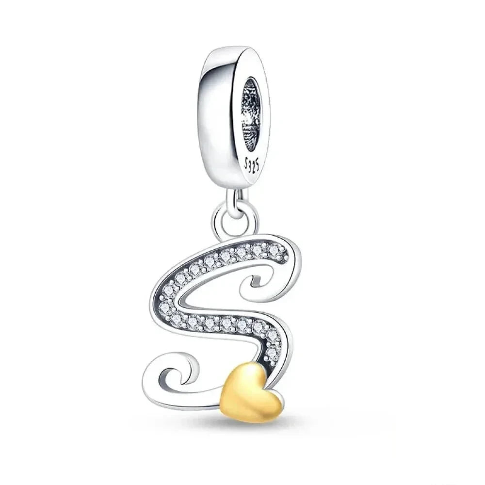 Spell It Out with Style: Alphabet Charms for Bracelets (925 Silver) - S