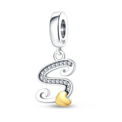 Spell It Out with Style: Alphabet Charms for Bracelets (925 Silver) - S