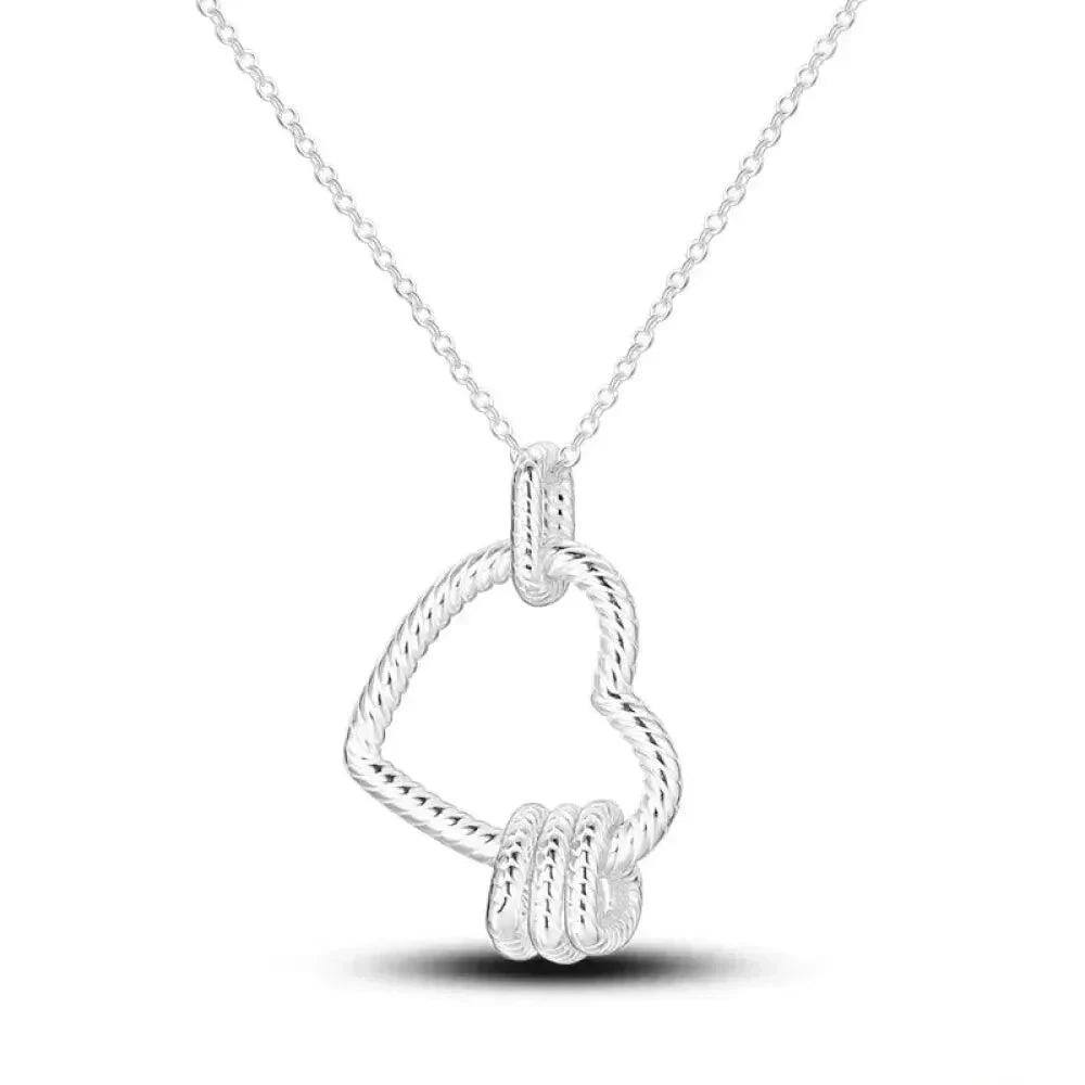 Radiate Timeless Elegance: Round CZ Pendant Necklace (925 Sterling Silver) - Kjn010 - Necklaces