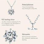 Dazzling 0.8ct Moissanite Sterling Silver Pendant Necklace Necklaces
