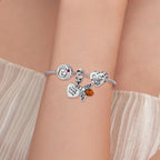 925 Sterling Silver Maternal Love Charm Diy Touching Baby Feet Pendant For Bracelet Charms