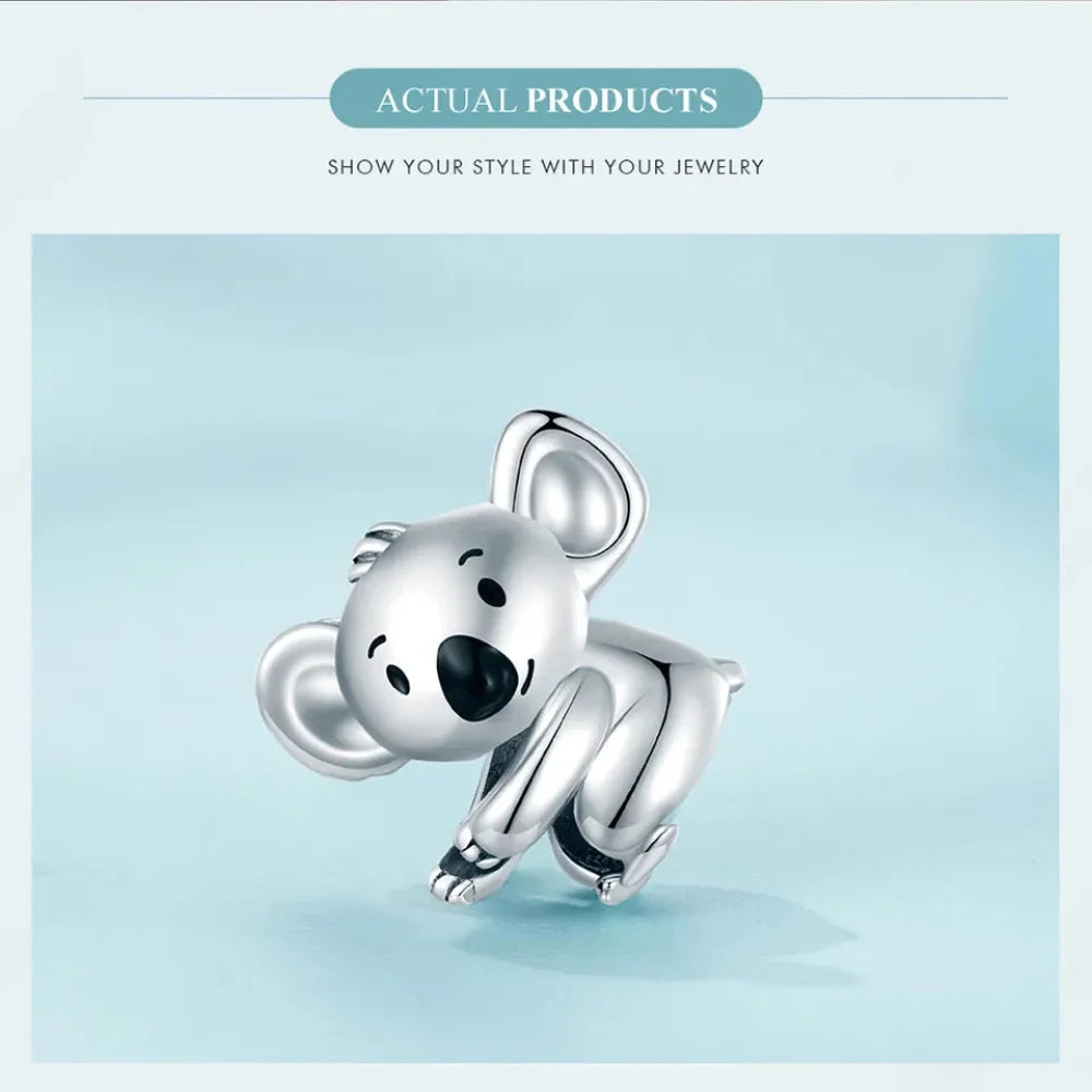Genuine 925 Sterling Silver Pet Dog Charm for Bracelet - Poodle Dachshund Pendant - Charms