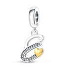 Spell It Out with Style: Alphabet Charms for Bracelets (925 Silver) E