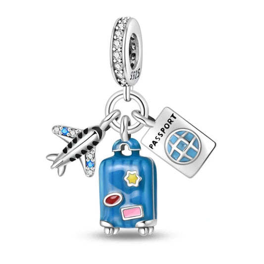 Passport to Adventure Sterling Silver Travel Charm - Charms