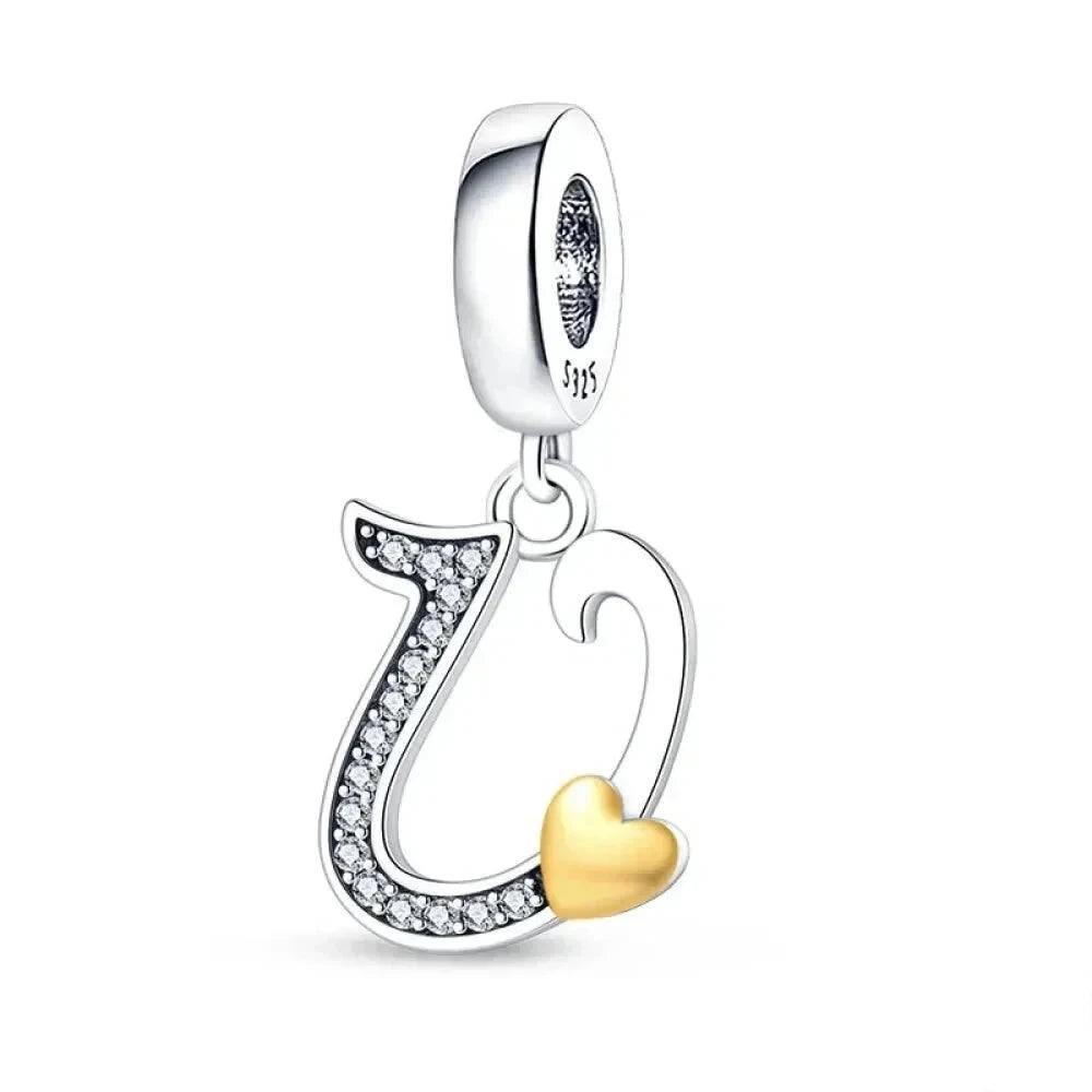 Spell It Out with Style: Alphabet Charms for Bracelets (925 Silver) - V