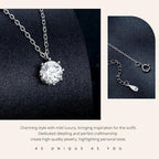 Dazzling 0.8ct Moissanite Sterling Silver Pendant Necklace Necklaces
