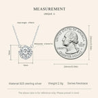 Dazzling Diamond Alternative: 1ct Moissanite Sterling Silver Pendant Necklace Necklaces