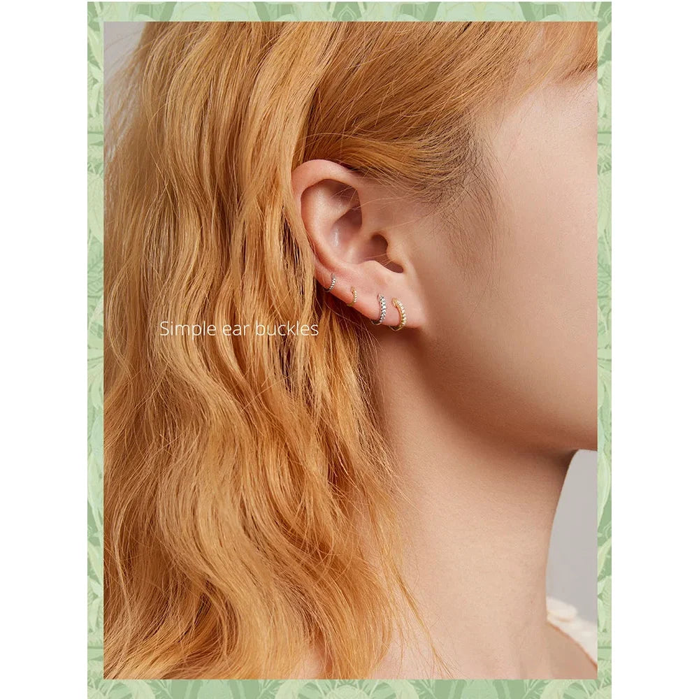 Stunning 925 Sterling Silver Small Hoop Earrings - Chic and Timeless