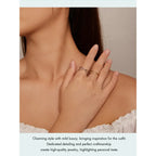 Breathtaking 14K Gold Plated X Ring Elegant Minimalist 925 Sterling Silver Cross For Women Promise Jewelry Scr543 Rings