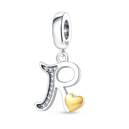Spell It Out with Style: Alphabet Charms for Bracelets (925 Silver) - R