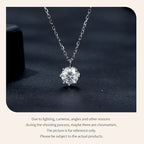 Dazzling 0.8ct Moissanite Sterling Silver Pendant Necklace Necklaces