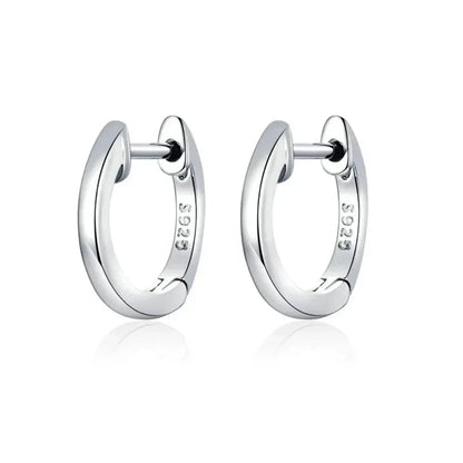 925 Sterling Silver Starlike Earrings - Minimalist Star Shape Ear Buckle for Women - Fashion jewellery SCE1136 - Hoop