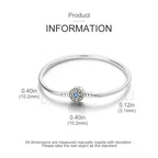 Elegant Snowflake Clasp Sterling Silver Bracelet Charm Bracelets