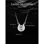 Lucky Charm Sterling Silver Horseshoe Necklace With Sparkling Moissanite Necklaces