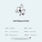 Genuine 925 Sterling Silver Pet Dog Charm For Bracelet Poodle Dachshund Pendant Charms