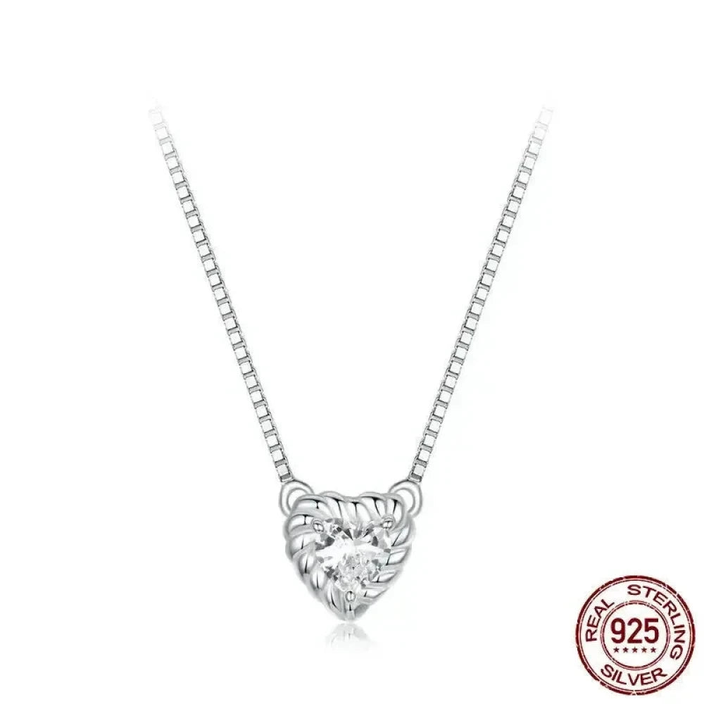 Make Her Heart Sparkle with Love: Stunning Moissanite Necklace - Necklaces
