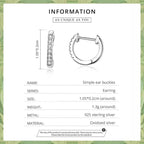 Stunning 925 Sterling Silver Small Hoop Earrings Chic And Timeless