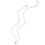 Gorgeous Shiny Choker 925 Sterling Silver Geometric Cut Zircon Pendant Necklace Necklaces