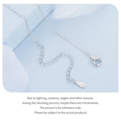 Interlocking Circles: Sterling Silver Double Ring Chain Necklace - Necklaces