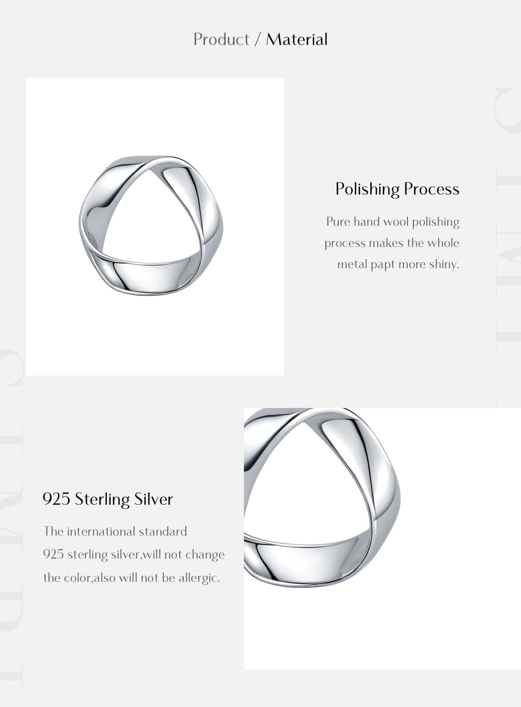 925 Sterling Silver Minimalist Wavy Stud Earrings - Women Fine jewellery