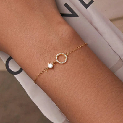 Chic 925 Sterling Silver Simple Ring Bracelet - Fine jewellery for Women Ideal Wedding Gift - Bracelets