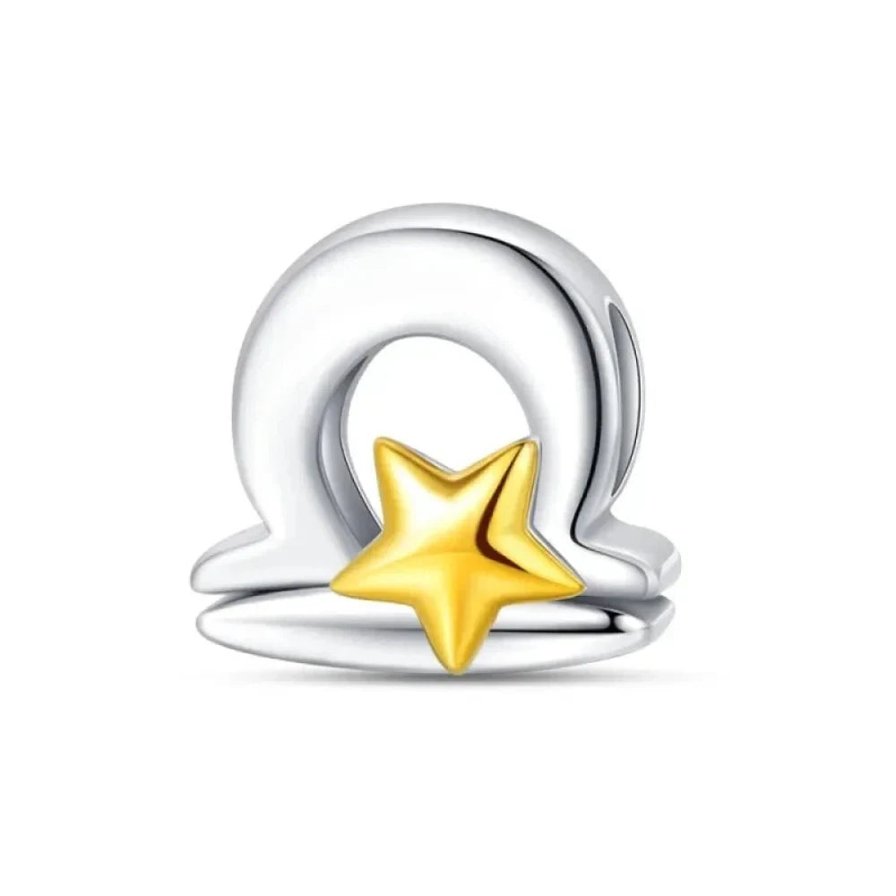 Delicate 925 Silver Zodiac Charm: Personalize Your Bracelet with your Constellation - Libra - Charms