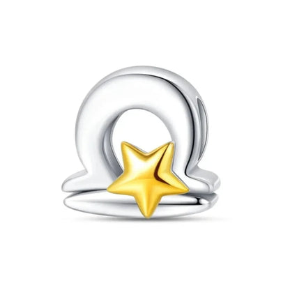 Delicate 925 Silver Zodiac Charm: Personalize Your Bracelet with your Constellation - Libra - Charms