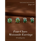 Breathtaking Moissanite Heart Stud Earrings | 925 Sterling Silver