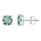 Breathtaking Moissanite Heart Stud Earrings | 925 Sterling Silver