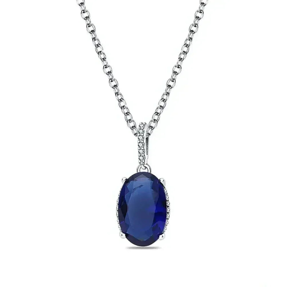 Radiate Timeless Elegance: Round CZ Pendant Necklace (925 Sterling Silver) Cmn011 Necklaces