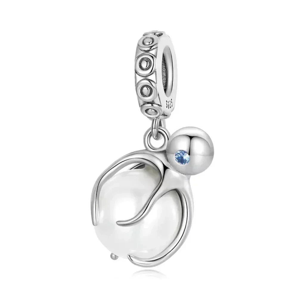 Genuine 925 Sterling Silver Pet Dog Charm for Bracelet - Poodle Dachshund Pendant - Bsc613 - Charms