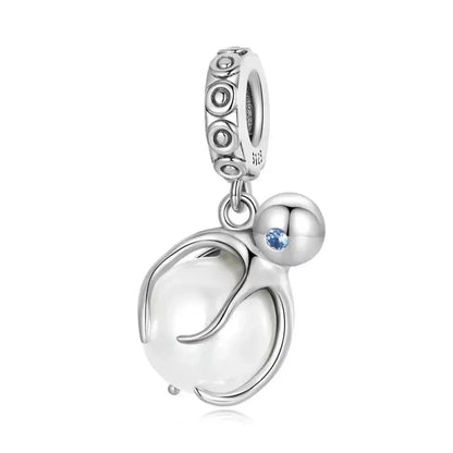 Genuine 925 Sterling Silver Pet Dog Charm for Bracelet - Poodle Dachshund Pendant - Bsc613 - Charms