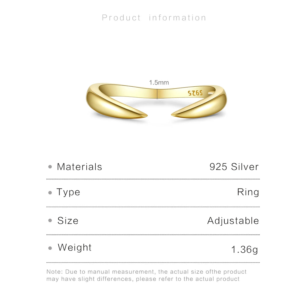 Versatile Sterling Silver Adjustable Ring - Rings