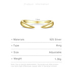 Versatile Sterling Silver Adjustable Ring Rings