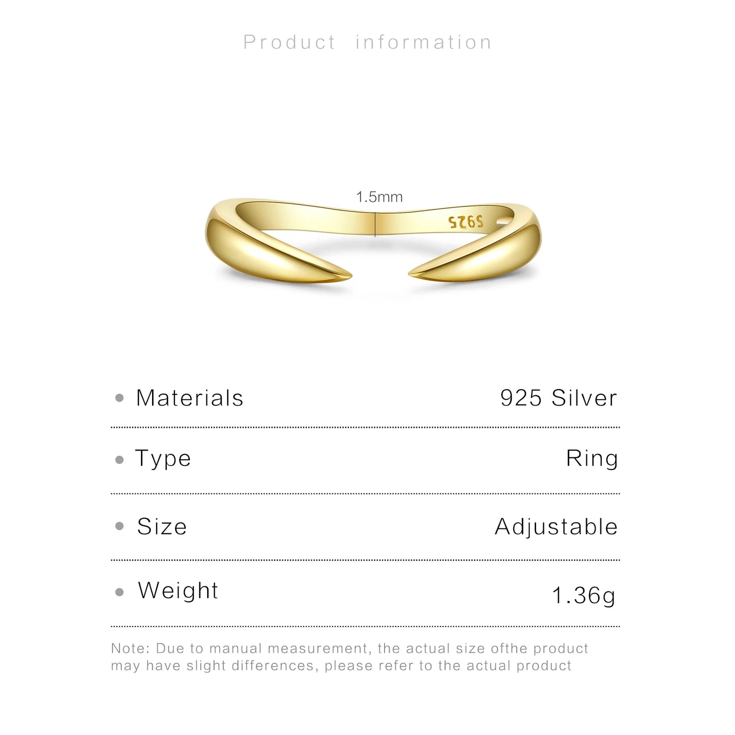 Versatile Sterling Silver Adjustable Ring - Rings
