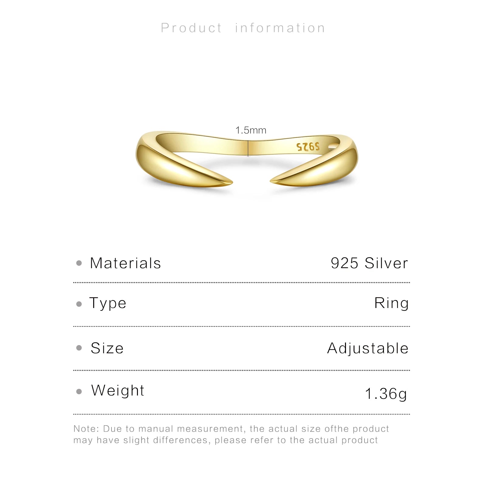 Versatile Sterling Silver Adjustable Ring - Rings