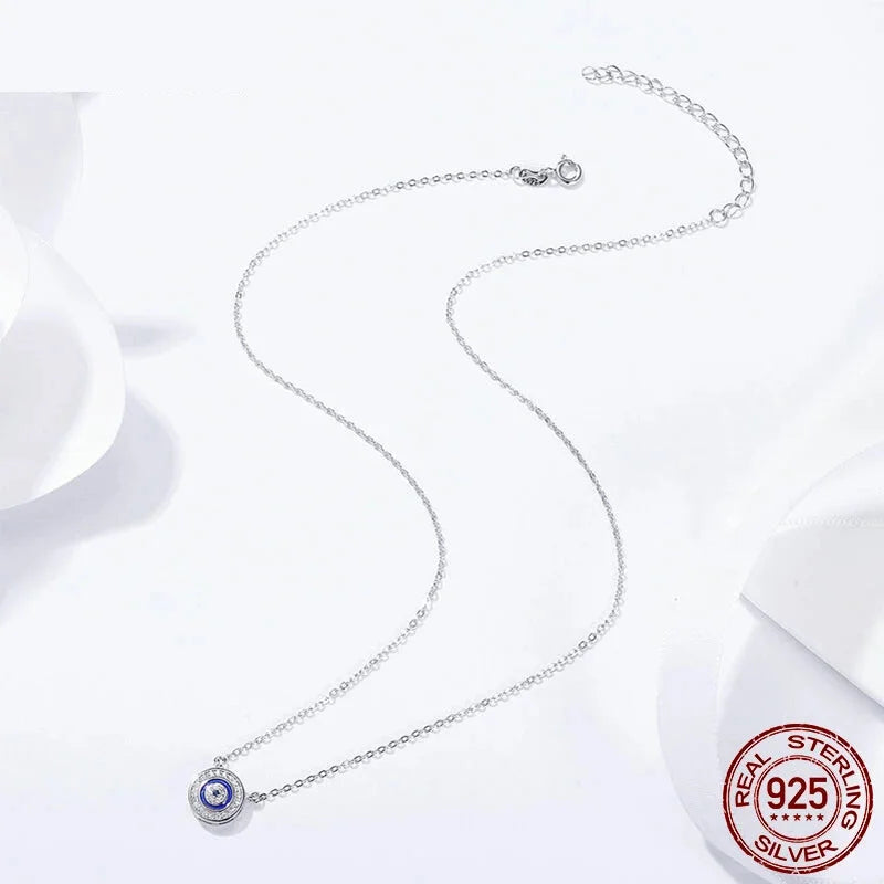 Guardian Evil Eye Sterling Silver Pendant Necklace - Necklaces