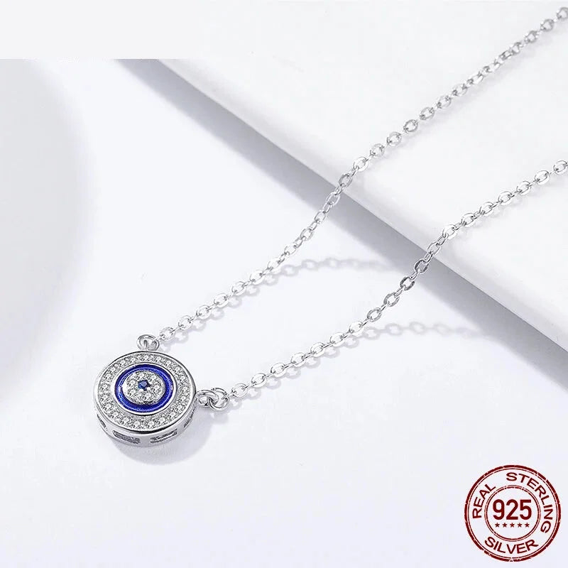Guardian Evil Eye Sterling Silver Pendant Necklace - Necklaces