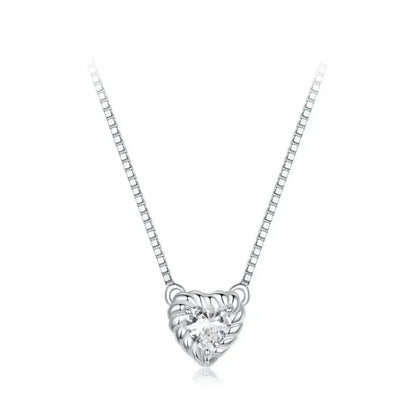 Make Her Heart Sparkle with Love: Stunning Moissanite Necklace - Necklaces