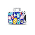 Globetrotter’s Dream Sterling Silver Suitcase Charm Charms