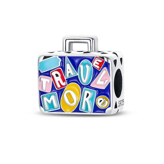 Globetrotter’s Dream Sterling Silver Suitcase Charm - Charms