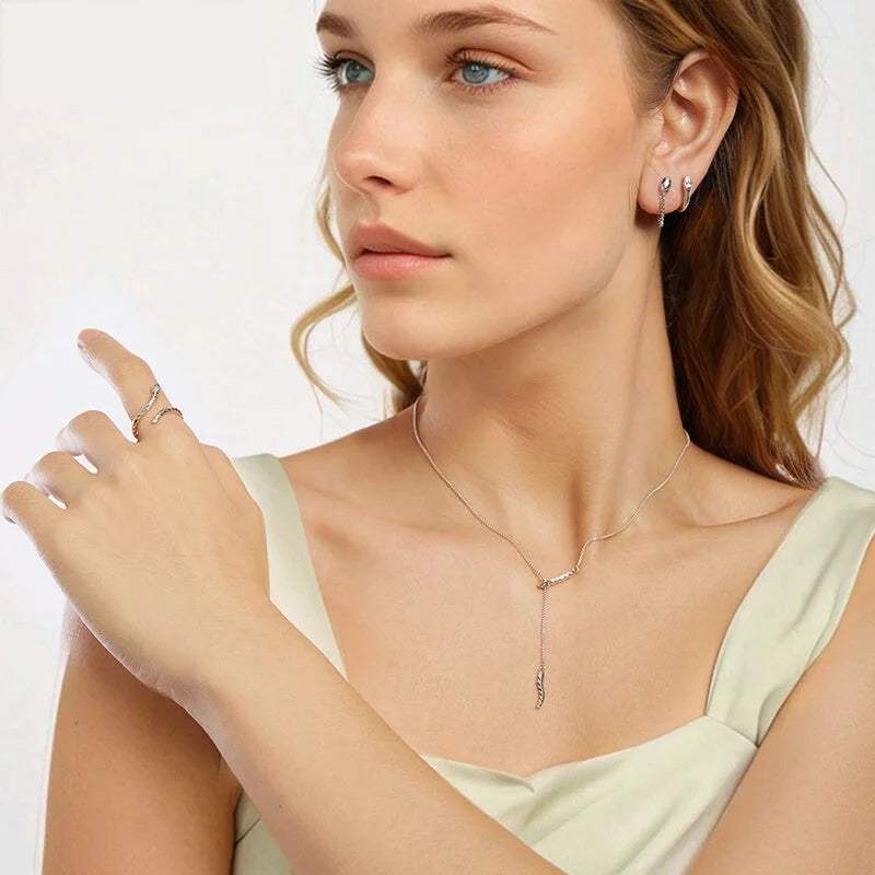 925 Sterling Silver Snake Pendant Necklace - Gothic-Inspired jewellery for Women - Necklaces