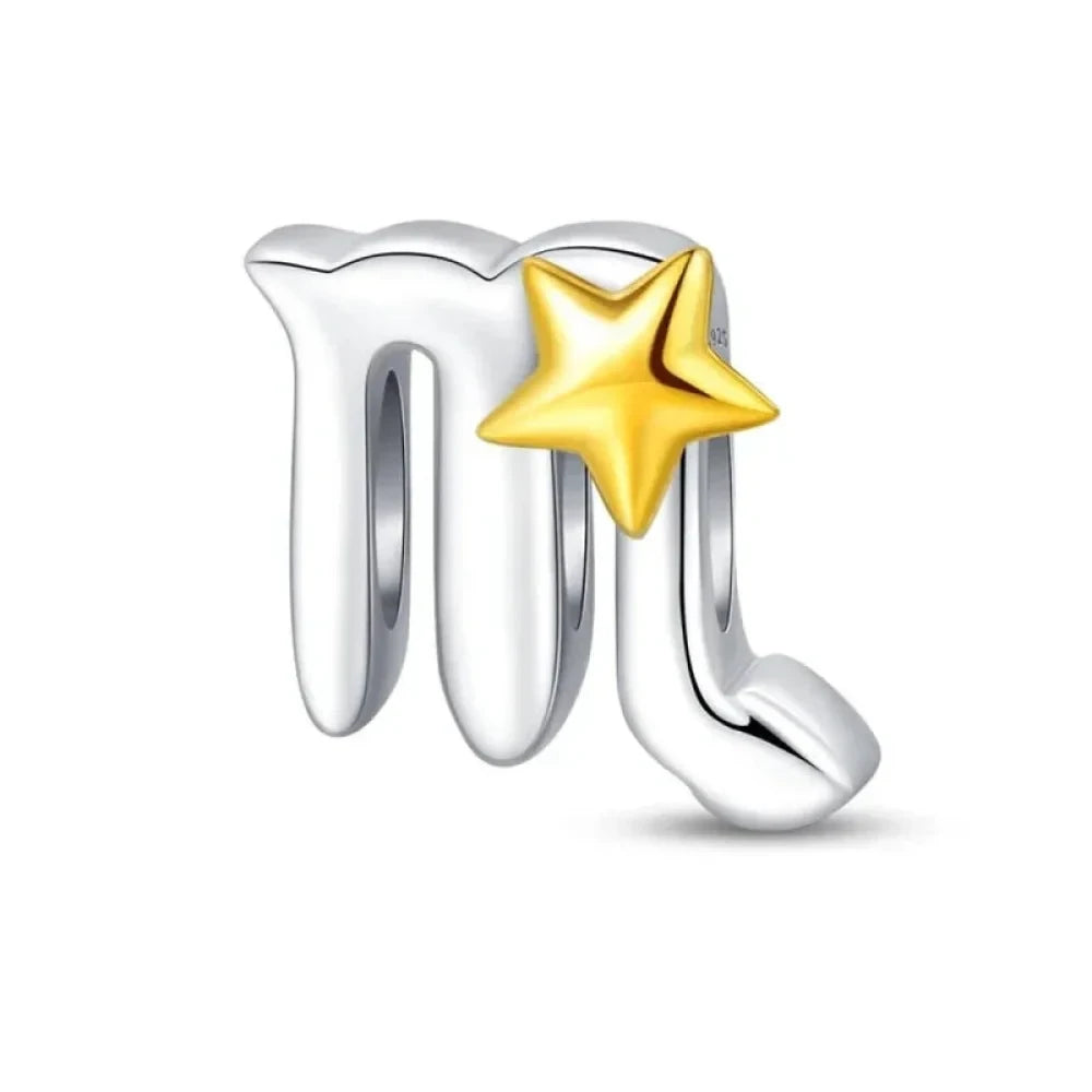 Delicate 925 Silver Zodiac Charm: Personalize Your Bracelet with your Constellation - Scorpio - Charms