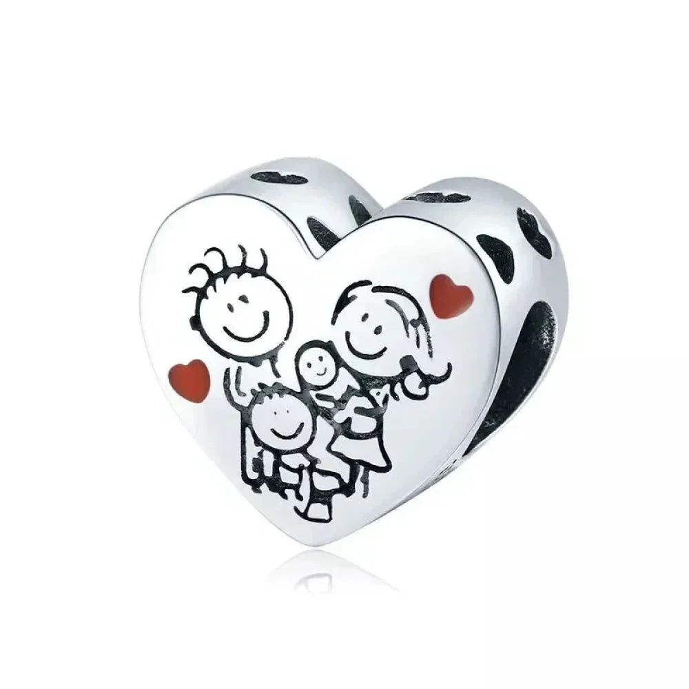 925 Sterling Silver Maternal Love Charm Diy Touching Baby Feet Pendant For Bracelet Bsc237 Charms
