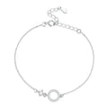 Chic 925 Sterling Silver Simple Ring Bracelet Fine Jewelry For Women Ideal Wedding Gift Bracelets