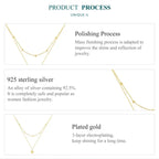 925 Sterling Silver Heart Pendant Necklace Elegant Double Layer Choker For Women Bsn168 Necklaces