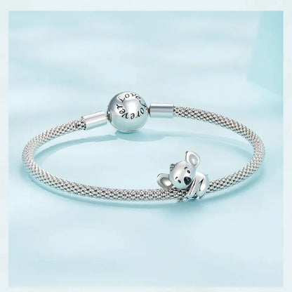 Genuine 925 Sterling Silver Pet Dog Charm for Bracelet - Poodle Dachshund Pendant - Charms