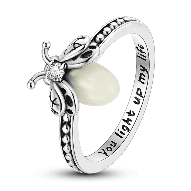 Luminous Firefly Sterling Silver Ring - Rings